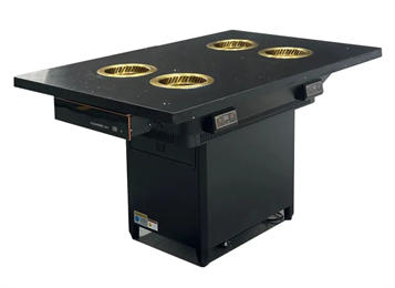 商用智能一人一鍋大理石無煙自凈化火鍋桌