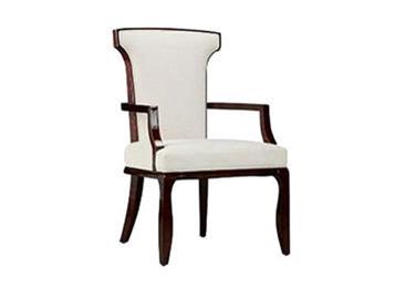 現(xiàn)代中式布藝高背扶手椅 新古典中餐廳酒店洽談