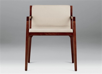 川菜館中式簡約實木布藝餐廳椅子