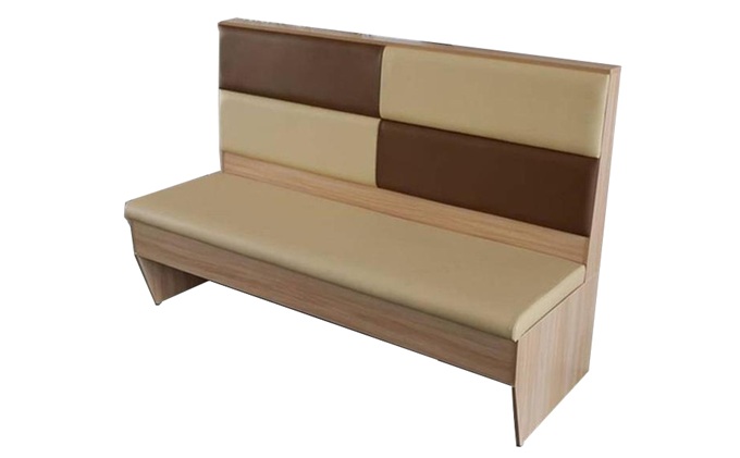 港式茶餐廳休閑實木卡座沙發(fā)