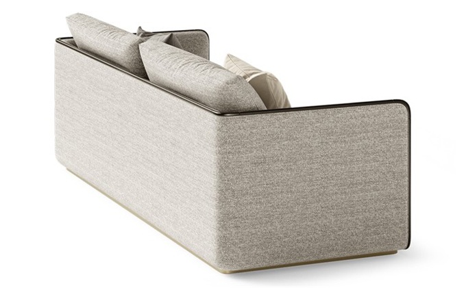 粵菜主題餐廳棉麻布藝簡約卡座沙發(fā)