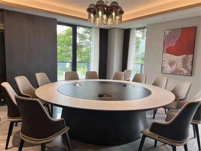 火鍋店包房電動(dòng)火鍋餐桌