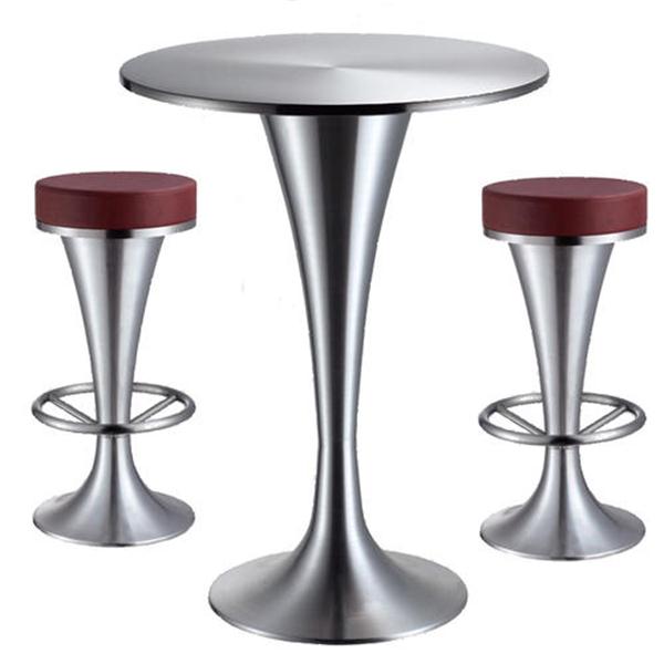 現(xiàn)代風(fēng)格酒吧不銹鋼酒吧圓桌