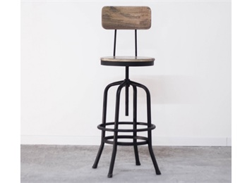 美式古典工業(yè)風(fēng)鐵藝酒吧高腳椅