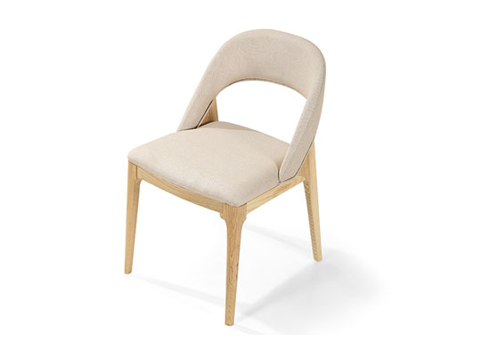 北歐實(shí)木軟包西餐椅  西餐廳休閑椅 