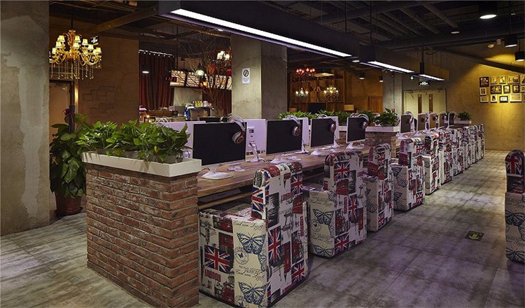 網(wǎng)咖空間設(shè)計效果圖