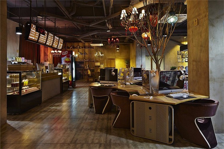 網(wǎng)咖空間設(shè)計效果圖